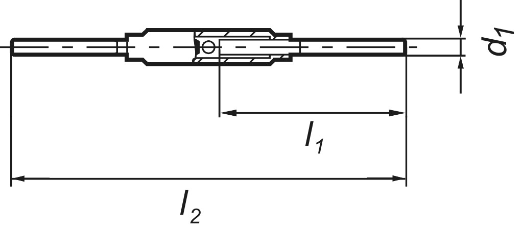 DIN 1478  BM  8  3.6 with weld ends, raw